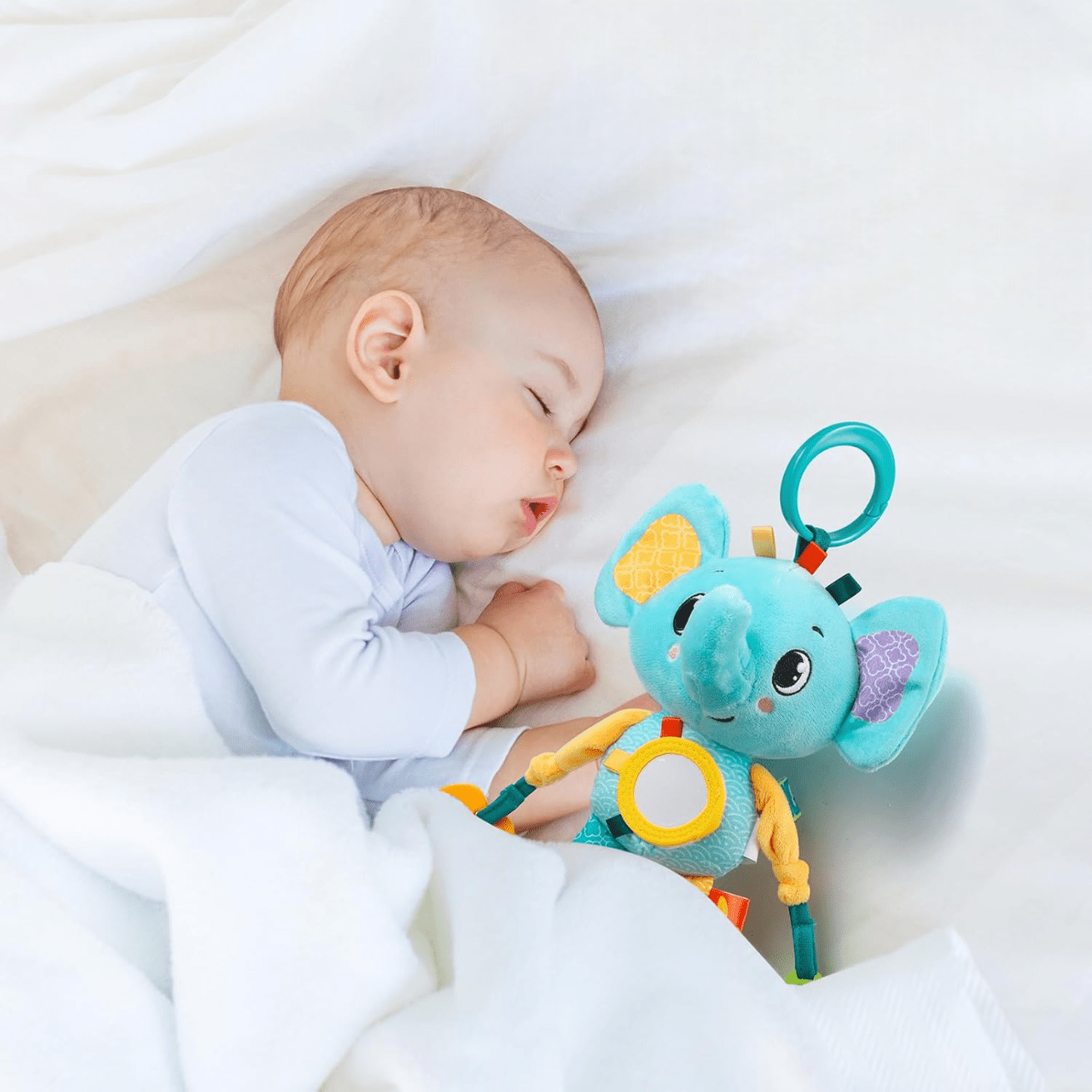 Jouet d'éveil - SoftHangingToy™ - Elephant - Bébé Découvre