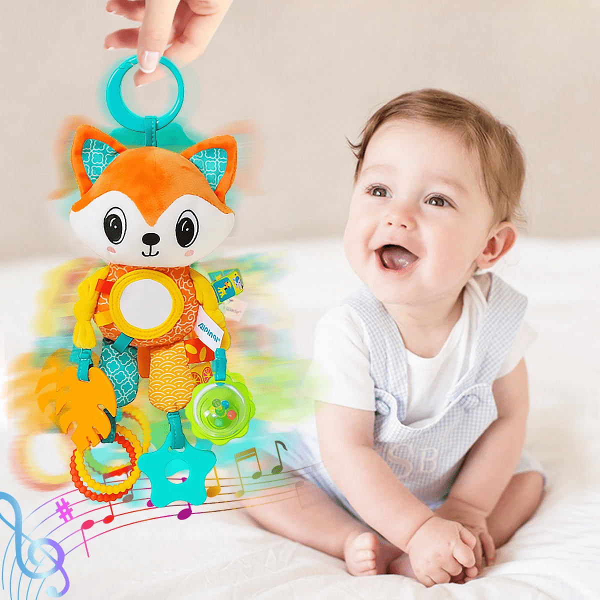 Jouet d'éveil - SoftHangingToy™ - Renard - Bébé Découvre