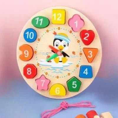 Jouet en Bois - WoodenToys™ - Horloge - Bébé Découvre